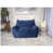 Tissu bleu uni