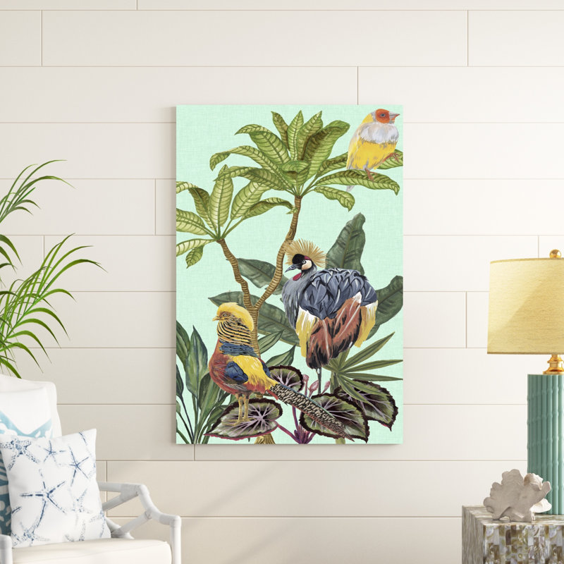 Birds Paradise IV, H 48 po x l 32 po x P 1,25 po