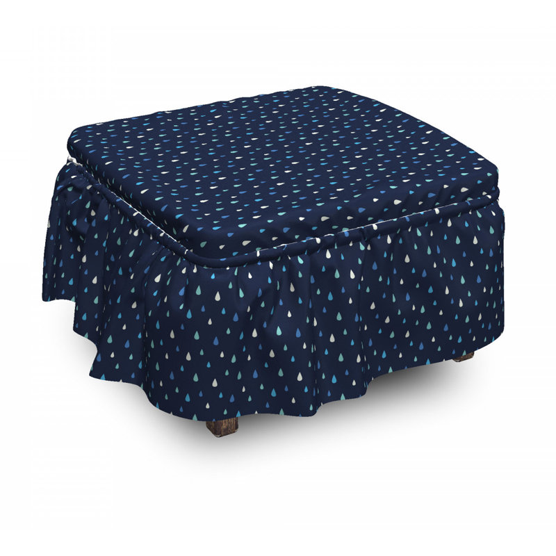 Box Cushion Ottoman Slipcover