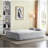 Full Size Convertible Folding Bed In Grey Corduroy, No Assembly, With Foam Seat And Back Fill For Gaming Lounges Frame Material Rooms-1893558490