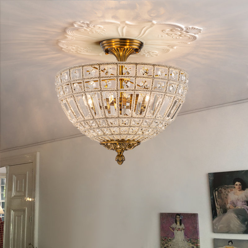 Plafonnier semi-encastré 3 lumières Ennu