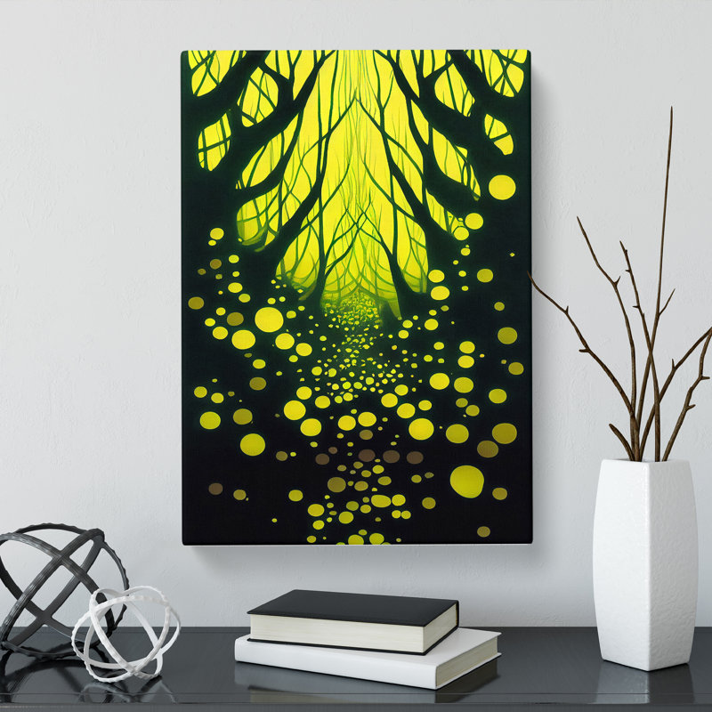 Neon Forest - Wrapped Canvas, 50cm H x 35cm W x 3cm D