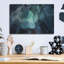 «Northern Lights Aurora Borealis Over Glacier Ice 3» par Luxe Portfolio, art mural en métal-1726659296