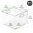 mDesign Art and Craft Plastic Storage Organizer Bin with Handles, Clear-87886821