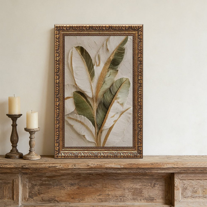Cadre mural texturé AndOrnate Vintage - cadre décoratif doré pour art., L 20 po x l 30 po