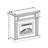 Electric Fireplace With Mantel,Fireplace Mantel Surround With 23" Fireplace Insert, Adjustable Flame, Remote Control, 41.34"W*14"D*40"H-1488192746