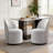 Upholstered Fully Assembled Swivel Dining Chair-535030085