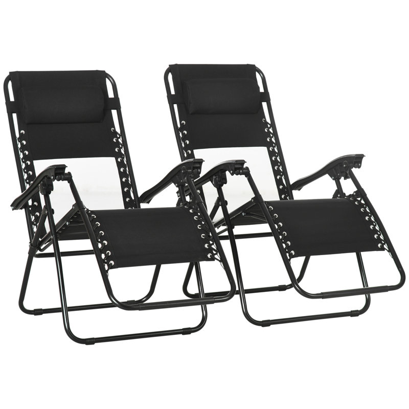 Argeniz Folding Recliner Chair, Black