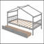 Lit en bois avec tiroirs-475882690