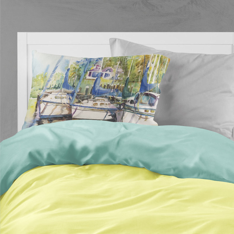 Étui de coussin de tissu sécuritaire voiliers