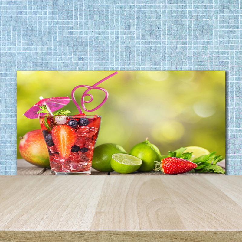 50cm W x 100cm L Glass Peel and Stick Panel