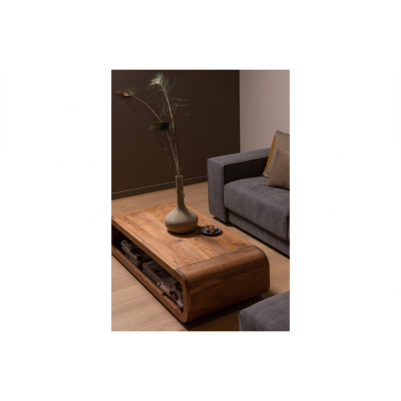 Solid Wood Open Coffee Table