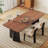 Ancient style solid wood rectangular dining table-495031041