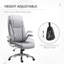 Chaise berçante ergonomique pivotante à haut dossier Vinsetto