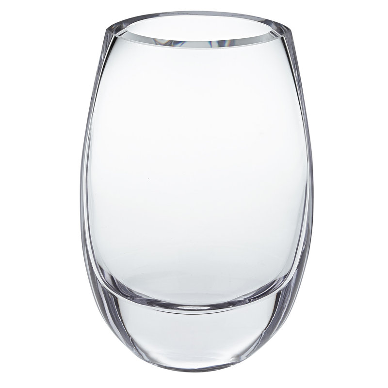 Vase de table en verre cristal 8 "Francky, Transparent