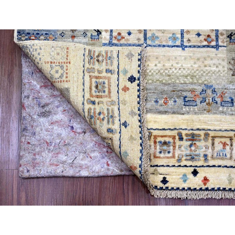 Tapis de couloir brun en laine noué à la main 2 pi 10 po x 9 pi 6 po 975AD5F537A84F52A3581A3638B0A66A