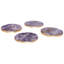 Agate Round 4 Piece Coaster Set