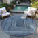 Machine Washable Indoor/Outdoor Xhevrie ACN1725 Blue Rug
