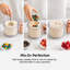  Sorbetière 1 pte SimzLife, 8 programmes à une touche avec Re-Spin pour gelato, yogourt et sorbet, 2 tasses sans BPA Tritan, noir