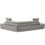 Canapé modulaire en L gris, canapé d'angle confortable pour le salon-1859313347