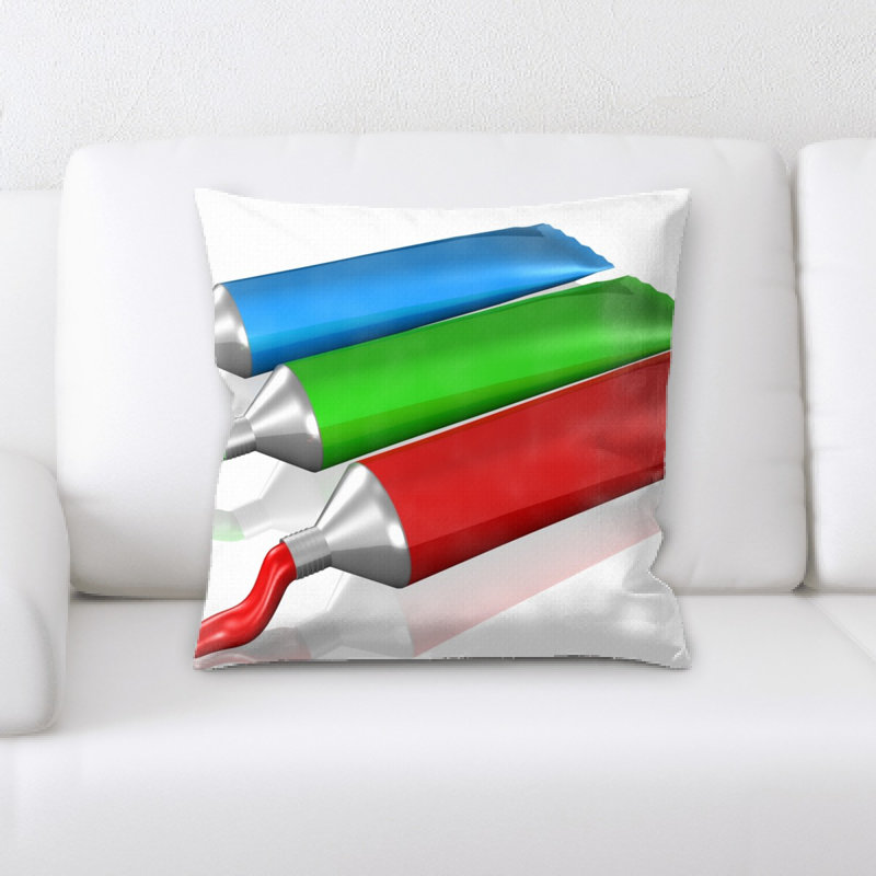 Coussin décoratif paint