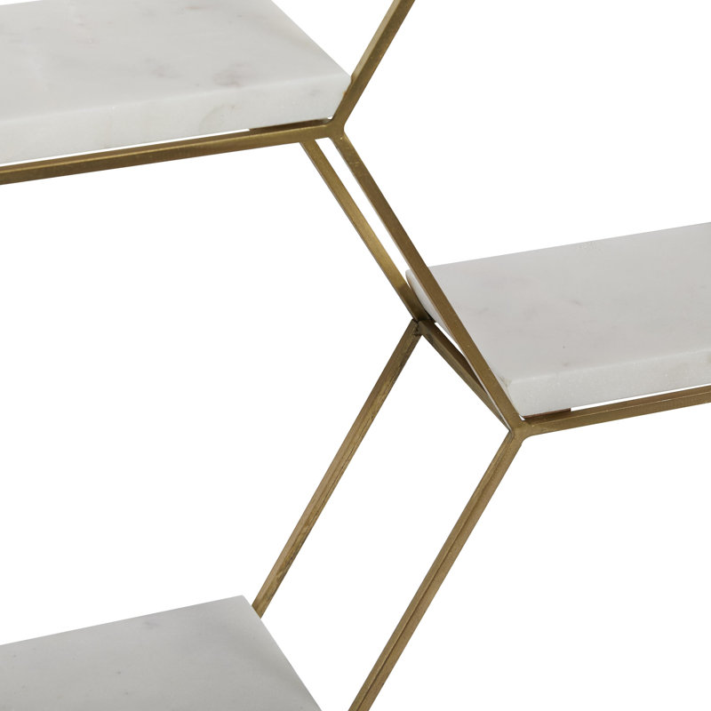 Abner 3 Piece Hexagon Accent Shelf