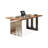 Brown+Black+Clear Rectangular Solid Wood+Iron+Acrylic desks-107397900