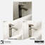 Robinet pour salle de bain à poignée simple à un trou avec bonde escamotable Karran Kayes-62934965