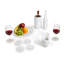 Ensemble d'accessoires de table de salle à manger en marbre naturel blanc, pierre naturelle, ensemble de luxe 10 pièces, marbre véritable, marbre véritable-125784112