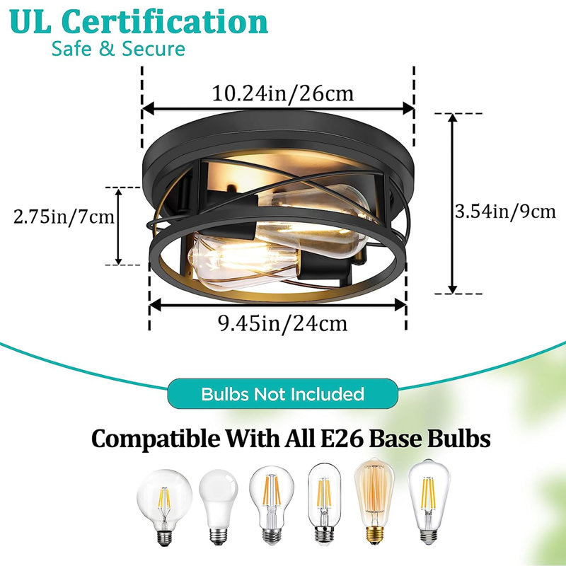 Black Flush Mount Ceiling Light Fixtures, No, 2