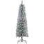 Sapin de Noël artificiel non éclairé de 6 pi de hauteur avec branches réalistes et base en acier