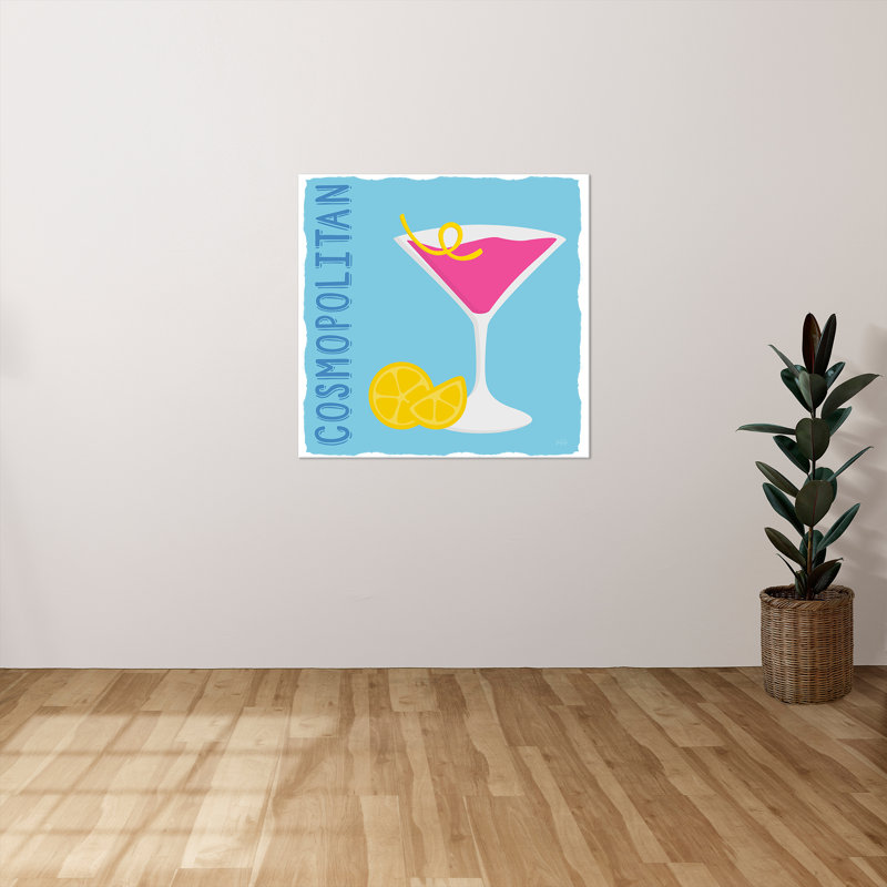 "Pop Cosmo" par Natalie Carpentieri, reproduction sur toile, H 18 po x l 18 po x P 1 po