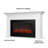 Cleo 76" Landscape Electric Fireplace In White