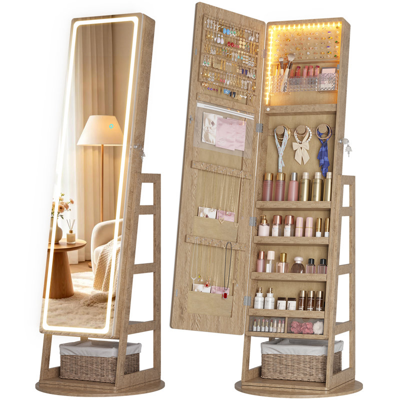 Jewelry Armoire, Oak