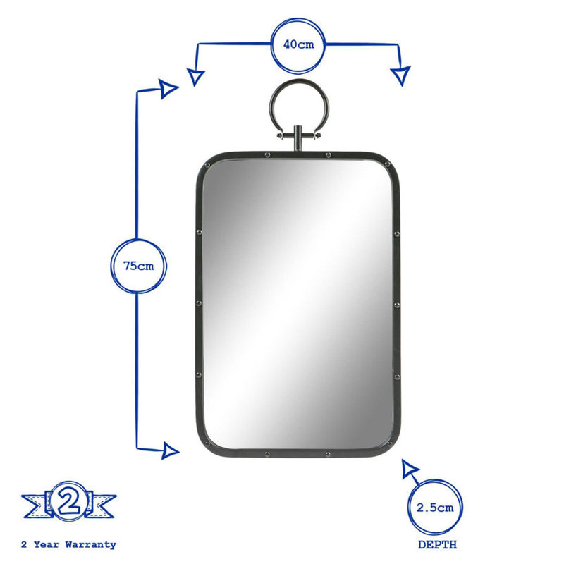Leiva Metal Wall Mirror