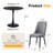 Vesta Modern Round Dining Table Set for Small Spaces-653070165