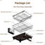 2 Pack Stackable Dish Drying Rack, Rustproof Compact Dish Drainer with Drainboard & Cutlery Holder for Kitchen Counter