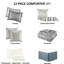 Édredon très grand avec 12 pièces et draps en coton bleu sarcelle. Contient un édredon, 2 taies décoratives, des coussins décoratifs Euro, 1 jupe de lit, un drap-housse et des taies d'oreiller plates. Revers 100% microfibre, rembourrage. 200Tc-121163424-121163425