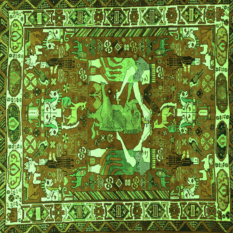 Performance Toile Indoor Rug, Square 3'