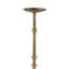 Ensemble de 2 porte-bougies Lara, fonte d'aluminium, finition laiton antique