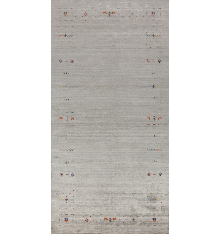 Tapis de style indien en soie Gabbeh 5 x 12