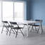 Ensemble de 4 chaises pliantes avec coussin en PP pour l'extérieur-133256497-133256494