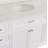 Ronnie 60" Single Bathroom Vanity Set with White Cabinet and Engineered Marble Countertop-417623416-471099312