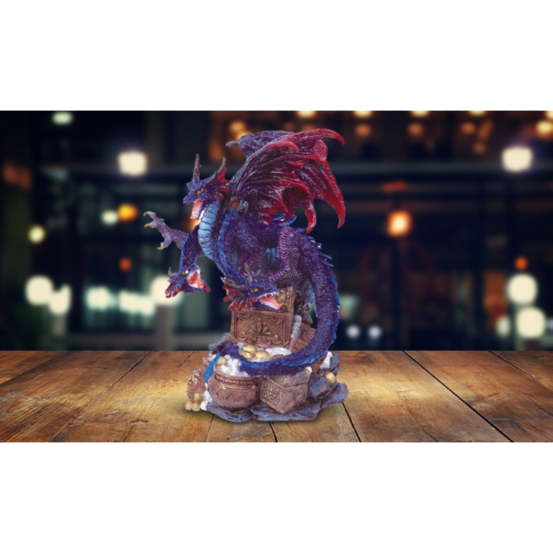 Deminous Deella 6"H Green Dragon On Light Up LED Orb Collectible Figurines  Unique Gifts