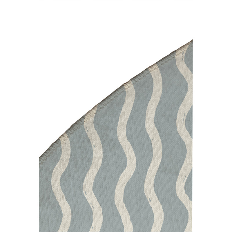 Tapis d'extérieur antidérapant Wiggle Row, Rond 5 pi