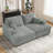 Bianca Wide Plush Corduroy 2 Seater Sofa Apartment Couch With Removable Cushion Cover-566829970