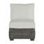 Fauteuil de chambre modulaire rustique tissé - gris ardoise-600847099-600847749-607864365