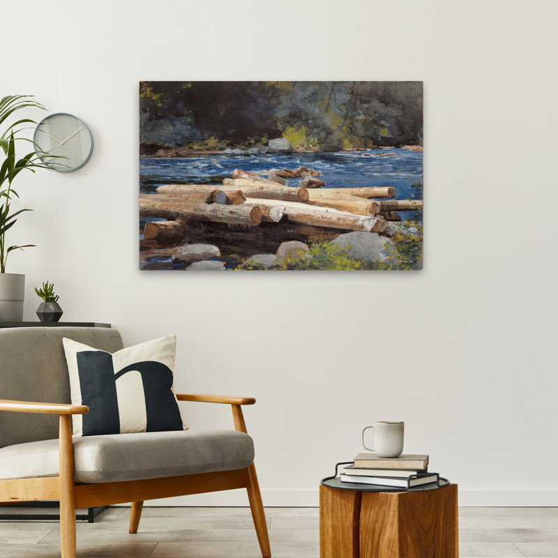 Hudson River - Art contemporain, H 24 po x l 36 po