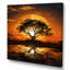 African Safari Tree Sunset Bliss - Art mural arbre-1471084167-1471084164