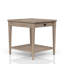 Sand Finished End Table with Storage Drawer, Perfect for Transitional and Casual Living Spaces, Enhancing Both Style and Functionality.-1710809066